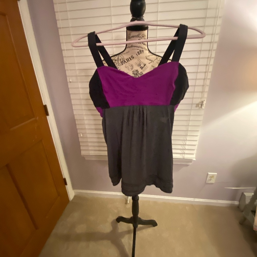 lululemon athletica Purple and Black Top